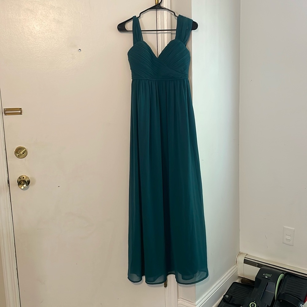 Maternity Elegant Teal Evening Dress